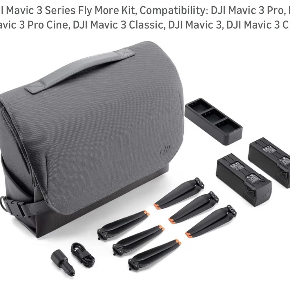 DJI Camera Bag and Accessories Set - Black